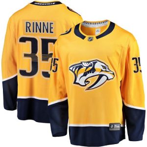 Herren Nashville Predators Eishockey Trikot Pekka Rinne #35 Breakaway Gold Fanatics Branded Heim